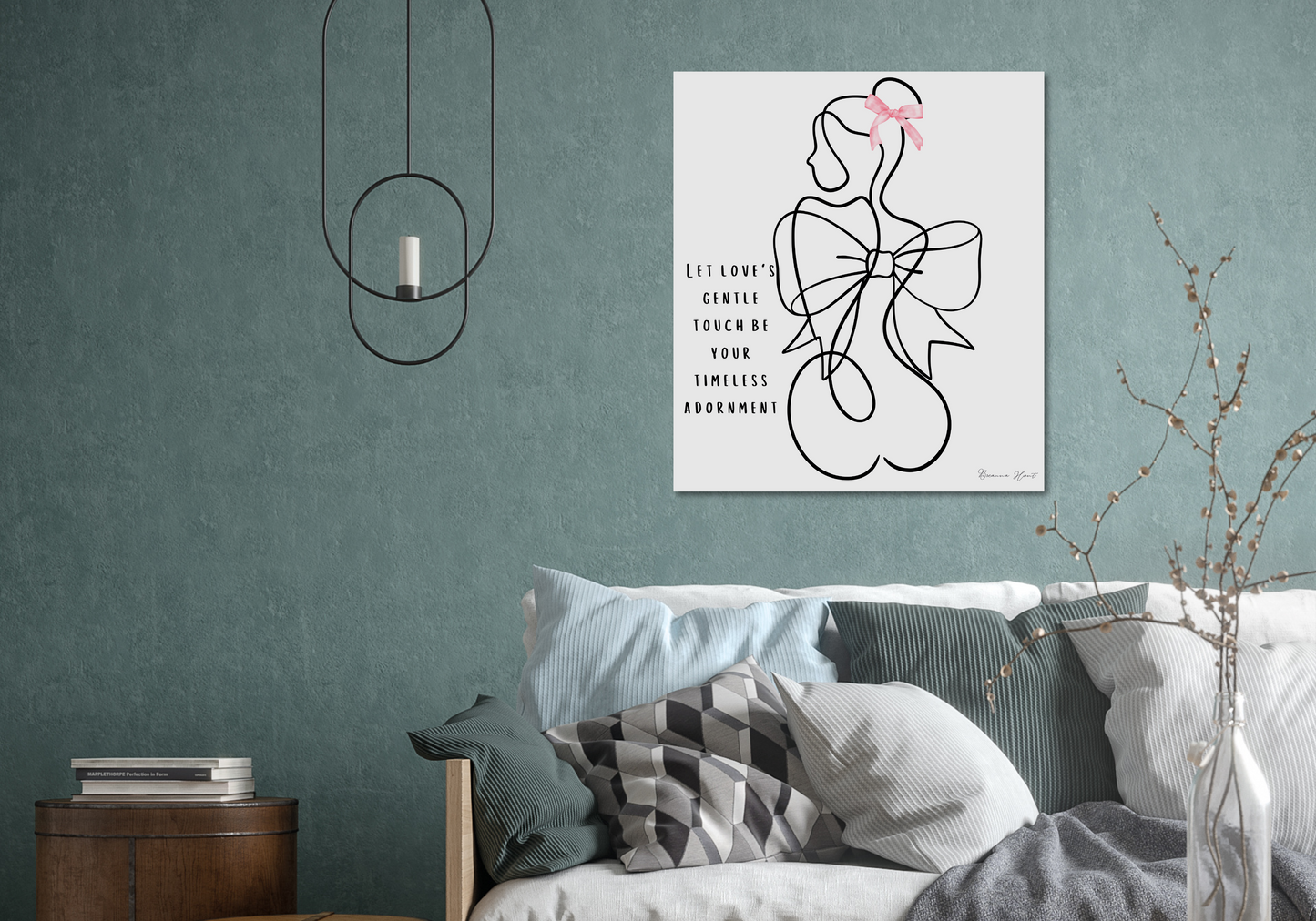 "Timeless Love Adornment" Gorgeous Coquette Canvas