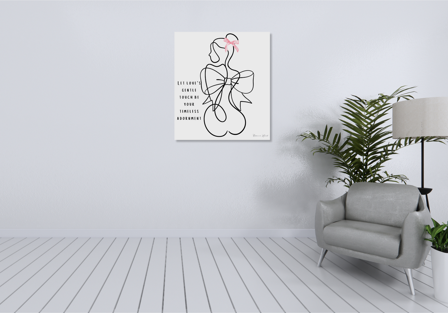 "Timeless Love Adornment" Gorgeous Coquette Canvas