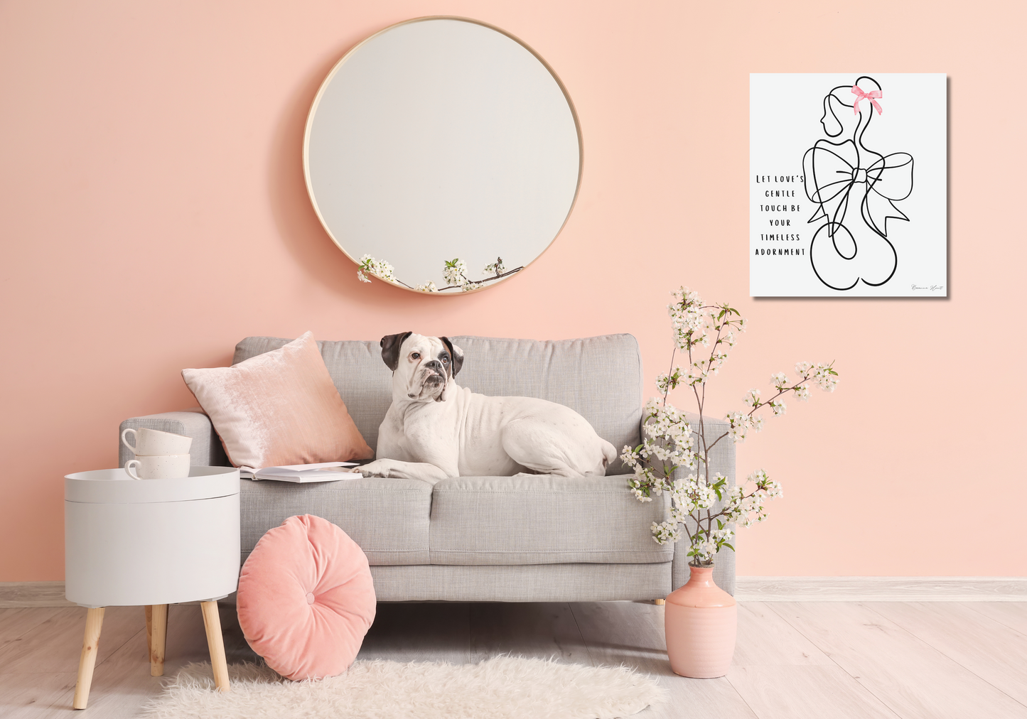 "Timeless Love Adornment" Gorgeous Coquette Canvas