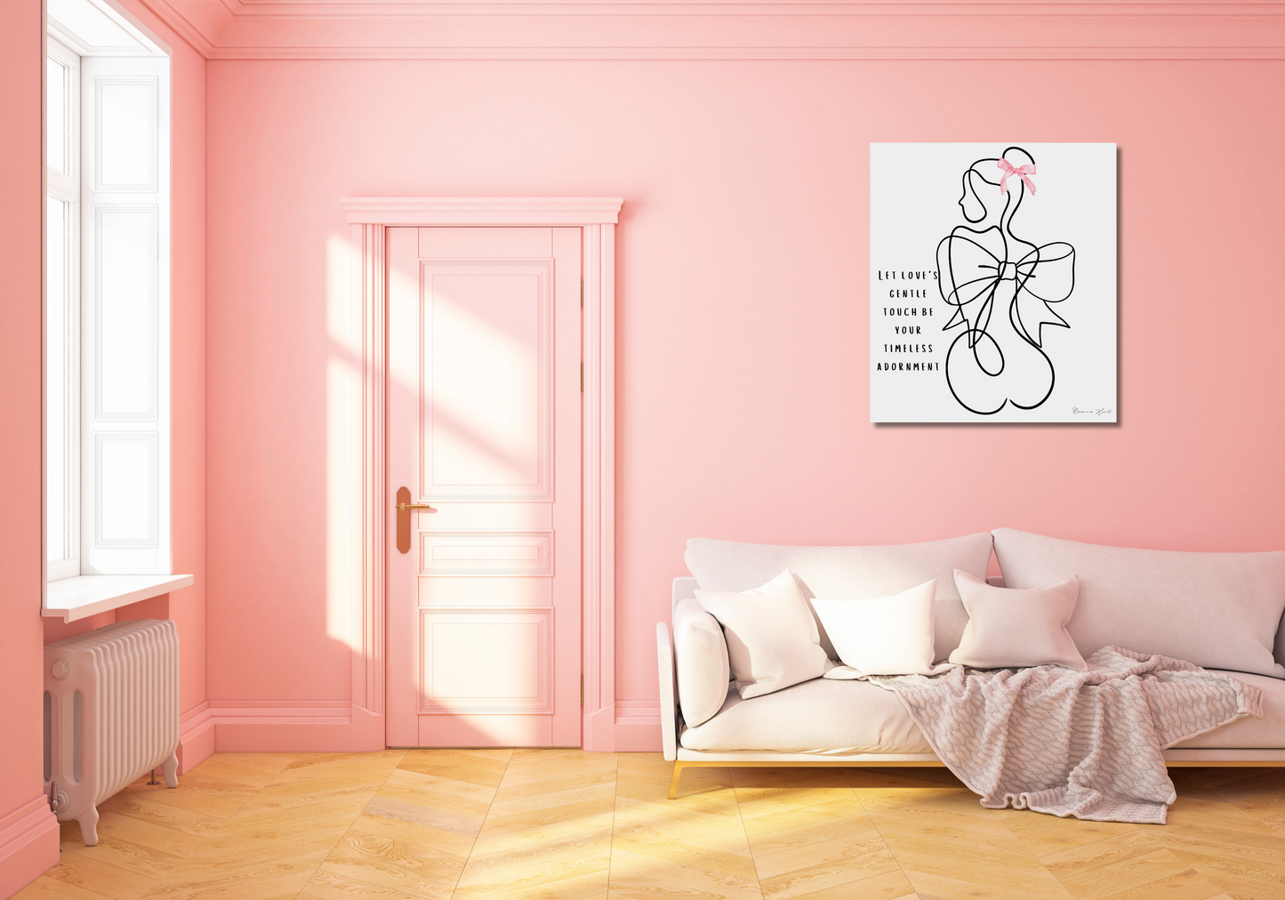 "Timeless Love Adornment" Gorgeous Coquette Canvas