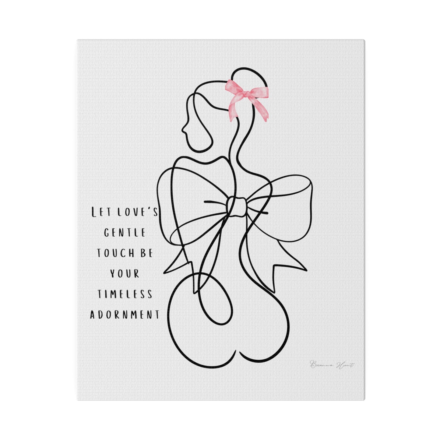 "Timeless Love Adornment" Gorgeous Coquette Canvas