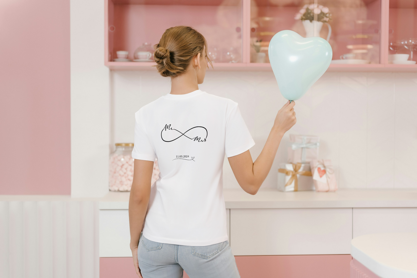 Personalised Mr. & Mrs. Infinity Wedding Date Shirt