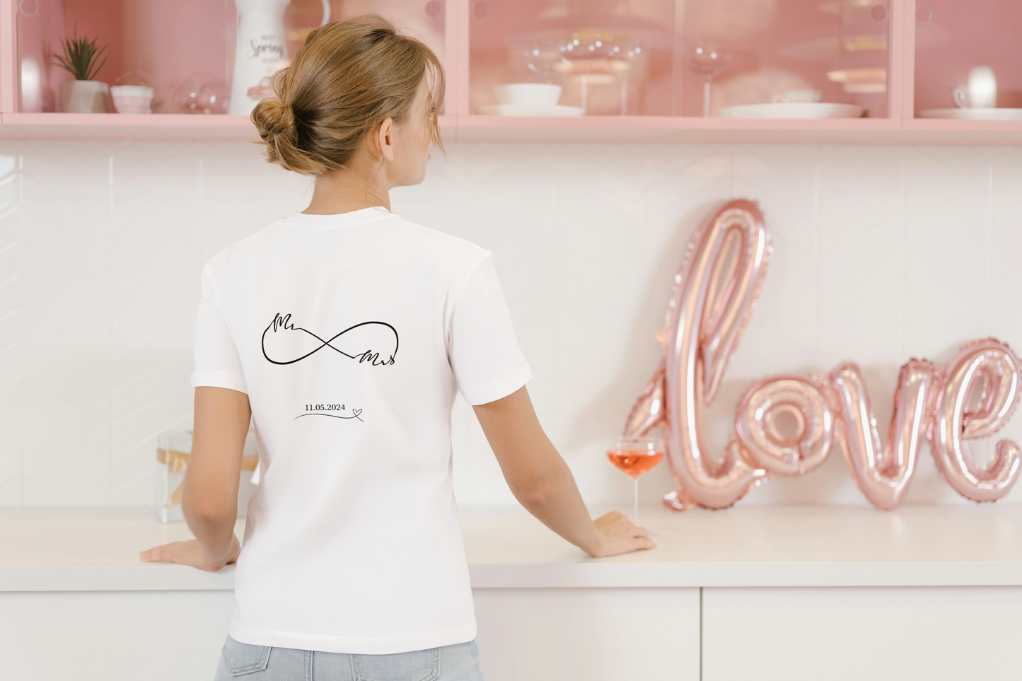 Personalised Mr. & Mrs. Infinity Wedding Date Shirt