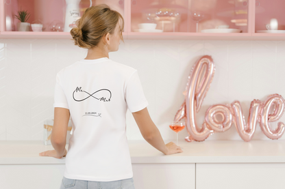 Personalised Mr. & Mrs. Infinity Wedding Date Shirt